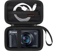 Carry Case for Canon PowerShot SX740 SX730 SX720 SX620 G7X V1 Digital Camera,Point and Shoot Vlogging Camera Bag,Zip Mesh Pocket Suitable for USB Cable,Batteries,Black