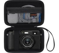 Carry Case for Fujifilm X100VI / X100V / X100F / X100S Digital Camera with Zip Mesh Pocket USB Cable, Black, Case