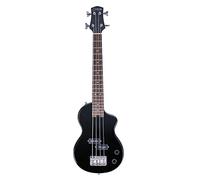 Carry-on By Blackstar Mini Guitare Basse Electrique Jet Black Parfait pour les Enfants et les Adultes, les Débutants et les Voyages