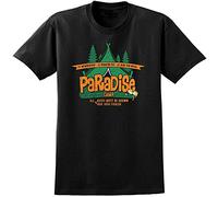 Carry on Camping Inspired Paradise Camp T-Shirt - Retro British Film Tee Mens Man Black S