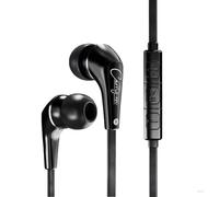 Carry-on Écouteurs filaires EB50, écouteurs Intra-Auriculaires, câble Anti-vrillage, Microphone, étui de Transport et Oreillettes, pour Ordinateur Portable, Tablette, iPad, téléphones, Jeux - Noir