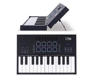 Carry-on FC-25 Clavier Contrôleur Midi sur USB Pliable 25 Touches 8 Percussions Rétro-éclairés Inc Cubase LE OEM et Logiciel Cubase LE OEM IOS DAW