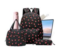 Carry On Sac à dos Fraise | Cartable d'école avec trousse à crayons
