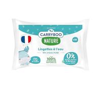CARRYBOO - 9 * 58 Lingettes à l’Eau pure - Lingette Bébé Fibre 100% d'Origine Naturelle - Serviettes Nettoyantes Sans Allergènes - Soin Bébé Peaux Normales & Fragiles - 522 articles