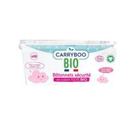 Carryboo Bâtonnets Sécurité Coton Bio 50 bâtonnets