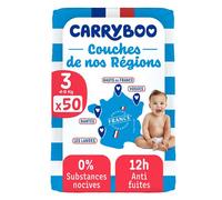 Carryboo Couches De Nos Régions À Prix Doux Taille 3 4-9kg 50 Pièces
