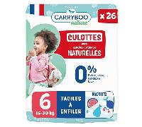 Parapharmacie en ligne > Bébé & Maman > Soins bébé > Change pour bébé Carryboo Culottes Naturelles Culottes Taille 6 (16-30 kg) x 26