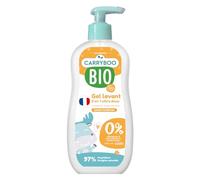 CARRYBOO - Gel Lavant 2 en 1 ultra doux à l'extrait d'abricot Bio - Flacon pompe 500ml
