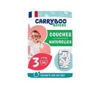 Carryboo Nature Couches Naturelles et Chou Taille 3 (4-9kg), x50