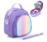 Carrying Case Compatible with Yoto Mini (2024 Edition) & Accessories, Portable Storage Carrier Bag for Travel and Home Storage (Purple)