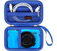 Carrying Case for Canon PowerShot G7 X Mark II/G7 X Mark III/G7X Digital Camera,Camera Bag,Mesh Zipper Pocket Suitable for USB Cable,Batteries,Blue