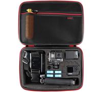 Carrying Case for GoPro,Sponge Inner Compatible with Hero 12/11/10/9/8/7/6/5/4/3+ and Accessories,Red,Utility