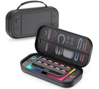 Carrying Case for Nintendo Switch 2 Console (2025), Hard Shell Travel Carry Case with Pockets for JoyCons and Games Accessories, Protective Bag for Switch 2 Holds 10 Game Cartridge Black