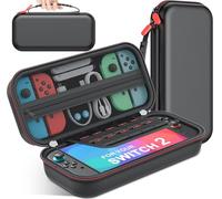 Carrying Case for Nintendo Switch 2/OLED Console ,Portable Switch Travel Carry Case with 10 Game Cartridge, Hard Shell Travel Zipper Pouch Storage Fit for Nintendo Switch 2 Accessories