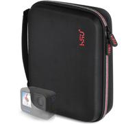 Carrying Case with Sponge Interior for GoPro Hero 2018/7/6/5/4/3+ and Accessories, (Medium, Red), Modern