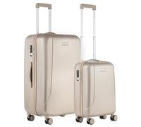 CarryOn Skyhopper Set de 2 Valises Rigides avec Serrure TSA - Lot Bagages Cabine & Sout Valise (Beige, XL)