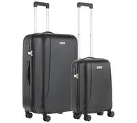 CarryOn Skyhopper Set de 2 Valises Rigides avec Serrure TSA - Lot Bagages Cabine & Sout Valise (Noir, XL)