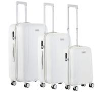 CarryOn Skyhopper Set de 3 Valises rigide - Set de Bagages avec serrure TSA Polycarbonate - Blanc