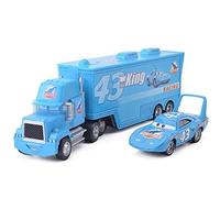 Cars 2 The King Poussin Hicks Mack Camion Oncle Camion et Petits Jouets Voitures Classic Combinaison Tenue (Couleur :Bleu)