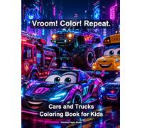 Cars and Trucks Coloring Book for Kids: 28 Fun Vehicle Designs with Big Bold Outlines - Ages 3-8, Easy to Color