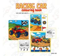 Cars Coloring Book for Kids and Adults: Fun and Fast-Paced Coloring Pages for All Ages - Race Cars, Classic Rides, and More!