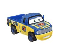 Cars Disney et Pixar Véhicule jouet Dexter Hover avec drapeau de sortie à l'échelle 1:55 pour enfants de 3 ans et plus