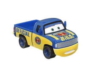 Cars Disney et Pixar Véhicule jouet Dexter Hover avec drapeau de sortie à l'échelle 1:55 pour enfants de 3 ans et plus