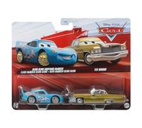 Cars Disney Pixar Pack 2pcs Voitures en métal 1:55 - Die-Cast Bling Bling Lightning McQueen & Tex Dinoco