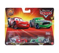 Cars Disney Pixar Pack 2pcs Voitures en métal 1:55 - Radiator Springs Rally Race 200 Lightning Mcqueen & Chick Hicks