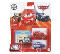 Cars Disney Pixar - Pack de 3 Mini Véhicules (modèle aléatoire) - Petite Voiture - 3 ans et + - Disney Pixar Cars - GKG01