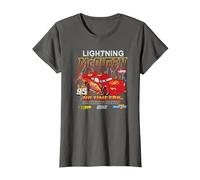 Cars Lightning McQueen No Time For Slow Down T-Shirt, Femme, Asphalte, L