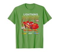 Cars Lightning McQueen No Time For Slow Down T-Shirt, Homme, Herbe, L