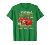Cars Lightning McQueen No Time For Slow Down T-Shirt, Homme, Vert Kelly, L