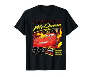 Cars Lightning McQueen on Fire T-Shirt