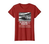 Cars Lightning McQueen Racing Series T-Shirt, Femme, Canneberge, M