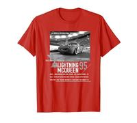 Cars Lightning McQueen Racing Series T-Shirt, Homme, Rouge, M