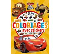 CARS - Mes coloriages avec stickers - Cars sur la route - Disney Pixar