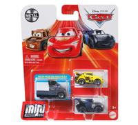 Mattel Pack de 3 mini‑véhicules Disney Pixar Cars – modèle aléatoire – 3 ans et +