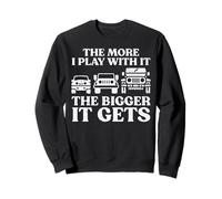 Cars More I Play Bigger It Gets Funny Racing pour Hommes, garçons et Enfants Sweatshirt