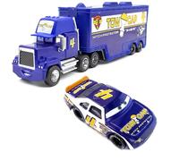 Cars Movie McQueen & The King & Chick Hicks & Mack Truck Uncle Diecast Vehicle Toys Set G style
