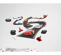 Cars Mural Meuble Ensemble Autocollants Décalques Disney Piste Garçon Chambre