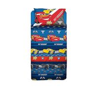 Cars, Parure de lit Simple, Parure de lit Simple Disney, Drap Plat, taie d'oreiller, Disney, 100% Coton, Produit Officiel