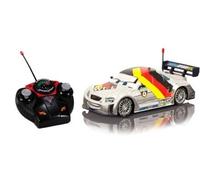 Cars rc Max Schnell Silver Turbo - Set Voiture radiocommandée Enfant + Carte Tigre - Jouet garçon