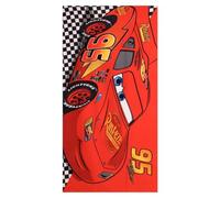 Cars - Serviette de bain 70 x 140 cm - Pour garçons et filles - Disney Lightning McQueen - Douce et absorbante - Pour la plage, les pique-niques et la natation - Serviette d'été - 2-10 ans