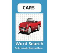 Cars Word Search Puzzle Book: Word Searches with Easy to Read about Cars, car accessories, replacement parts and more |6x9 inches, 110 pages| 50+ ... for Vacations, Holidays and Free times