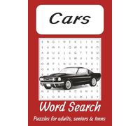 Cars Word Search Puzzle Book: Word Searches with Easy to Read Print about Cars, Car Racing, Tracks and more | 6x9 inches, 110 pages | 50+ Puzzles ... Gift for Vacations, Holidays and Free Times