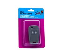 CarSafety Housse en silicone pour clé de voiture - Compatible avec Citroën Peugeot Toyota Coque pour manette de voiture Gris