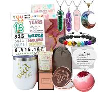 Carselage Cadeaux de 16e anniversaire pour filles, idées cadeaux uniques pour 16e anniversaire, décorations d'anniversaire pour adolescentes, jeunes sœurs, filles, petites-filles