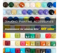 Carsilers Diamond Painting Perles Carré 311,Accessoires de Peinture Diamant Rechange pour Forets Manquants,Drills de Rechange pour Pierres Précieuses,Perles à Broder,3500 Pièces