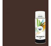 CARSKY Bombe de peinture RAL Brun Chocolat 8017 finition mat 400ml
